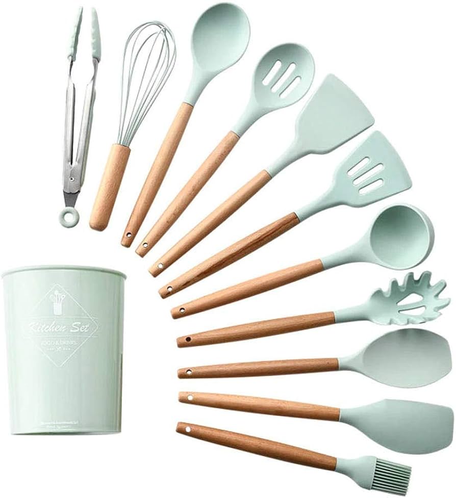 ¿Cansado de utensilios de cocina incompletos y de baja calidad? Descubra nuestro juego de utensilios de cocina de silicona 19 en 1.